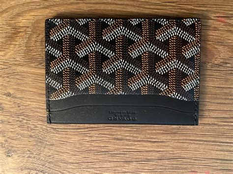 goyard card double holder|goyard card holder retail price.